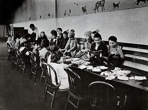 Kindergarten Class at Ellis Island