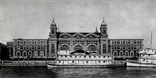 Ellis Island Administration Building and Transportation Barges