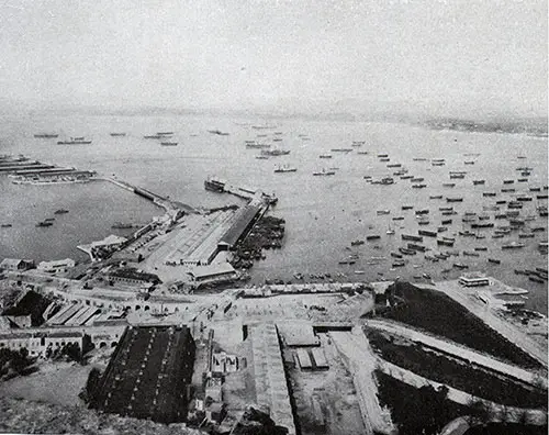 The Harbor at Gibraltar. The Cunarder Magazine, February 1925.
