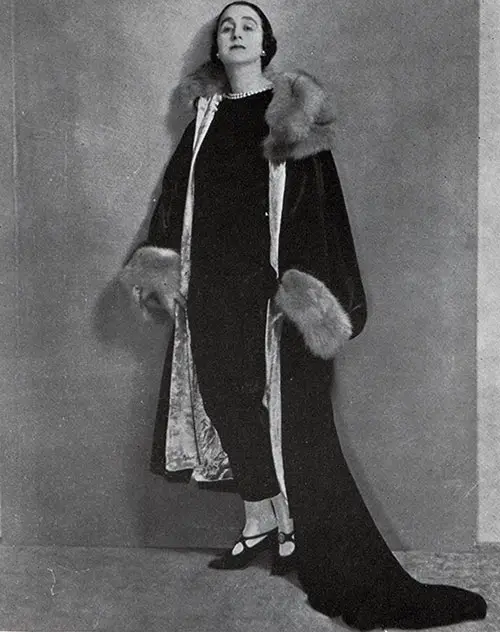 A Sumptuous Black Velvet Costume