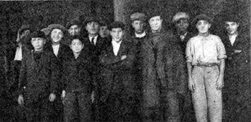 A Group of Stowaways being detained at Ellis Island.