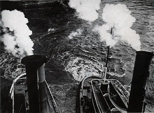 The SS Bremen at Bremerhaven.