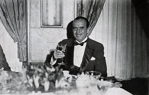 Douglas Fairbanks on the SS Bremen.