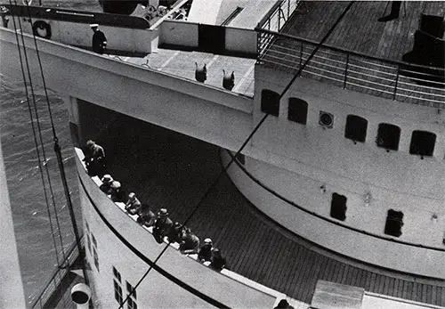 View of the Bridge of the SS Bremen.