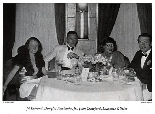 Dinner Table Guests on the SS Bremen