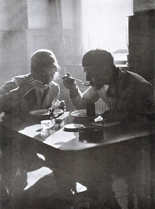 Young couple enjoying a Ski Luncheon in Tyrol