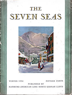 Front Cover of the Winter 1936 Issue of The Seven Seas, Published by the Hamburg America Line and the North German Lloyd.