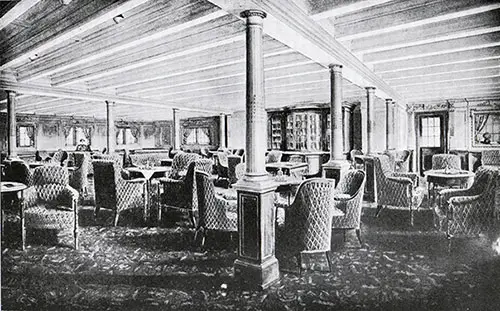 Fig. 115: Second Class Library on the RMS Titanic.