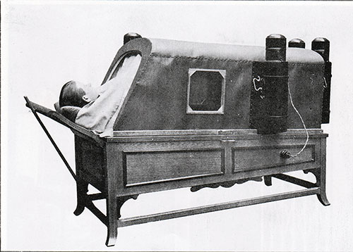 Fig. 133: One of the Electric Baths, In Use