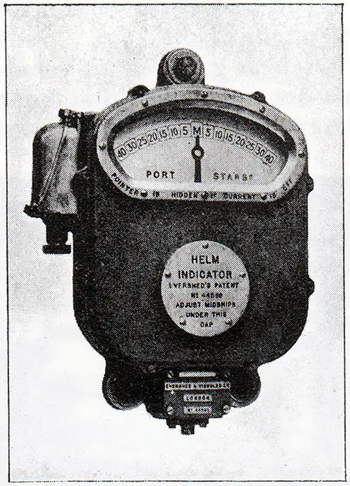 Fig. 141: Electric Helm Indicator.