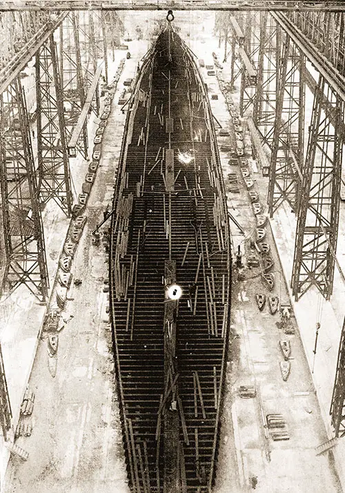 Fig. 24: Bird's Eye View of the Olympic from Top of Gantry.