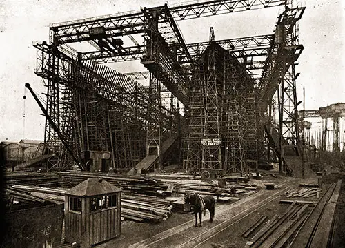 Fig 30: The Olympic Plated and the Titanic Framed.