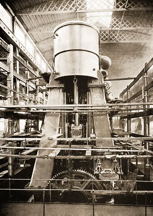Fig. 54: One Set of Reciprocating Engines in the Erecting Shop.