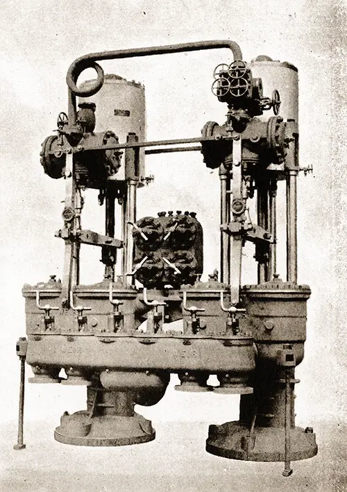 Fig. 67: One Pair of Vertical Direct-Acting Feed Pumps.