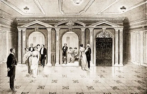 Fig. 74: First-Class Passenger Elevators.