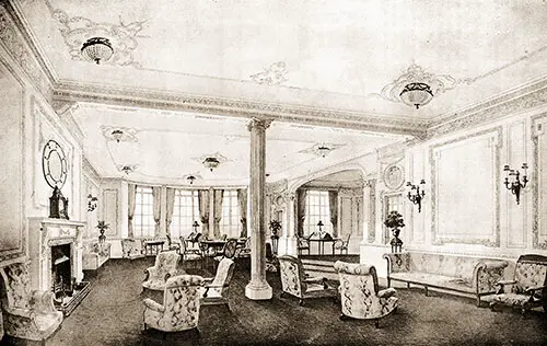 Fig. 81: First Class Reading and Writing Room.