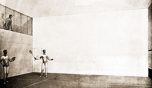 Fig. 89: Squash Rackquet Court on the RMS Titanic.