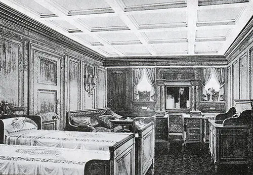 Fig. 101: Suite Bedroom C-76 in the Italian Renaissance Style.