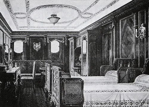 Fig. 103: Special Stateroom C-80 in the Georgian Style.