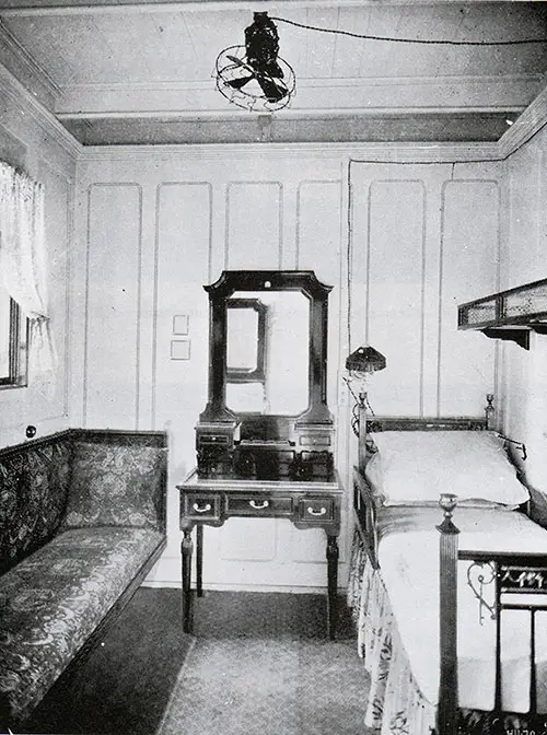 Fig. 107: First Class Single-Berth Stateroom on A Deck.