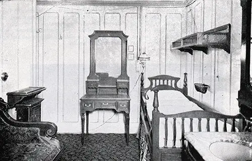 Fig. 108: First Class Single-Berth Stateroom on B Deck on the RMS Titanic.