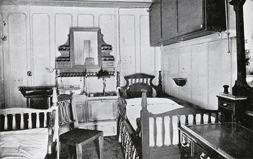 Fig. 109: First Class Three-Berth Stateroom on C Deck (C-9 and Similar).