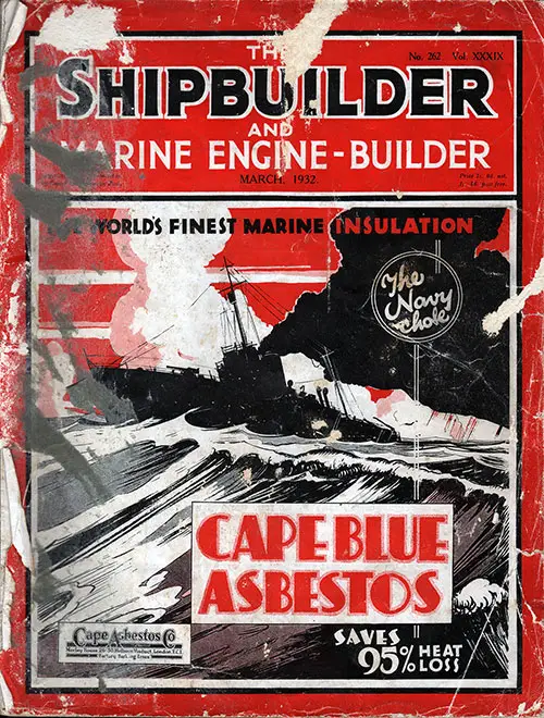 Front Cover of the Shipbuilder and Marine Engine-Builder for March 1932