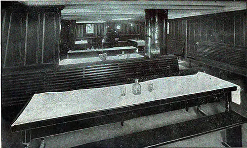 Third Class Smoking Room on the Carpathia.