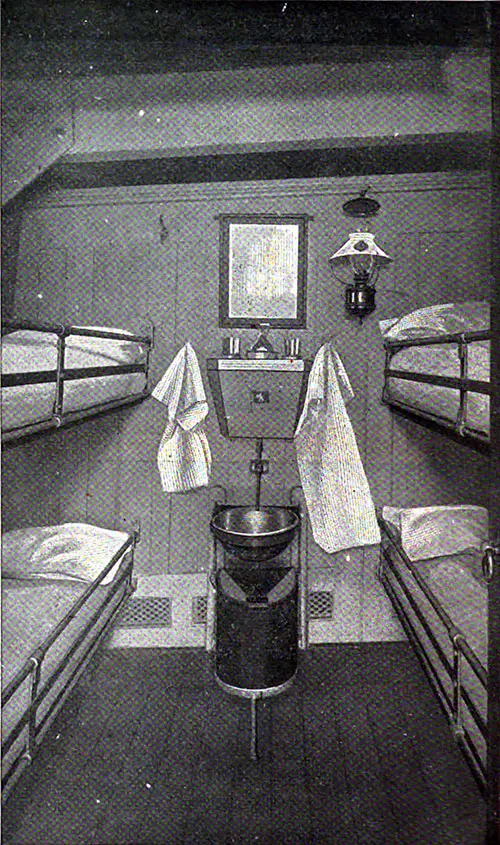 Four-Berthed Third Class Room.