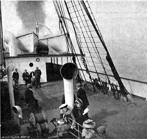 Passengers Relaxing on Deck in the Pentland Firtil.