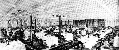 The First Class Dining Saloon.