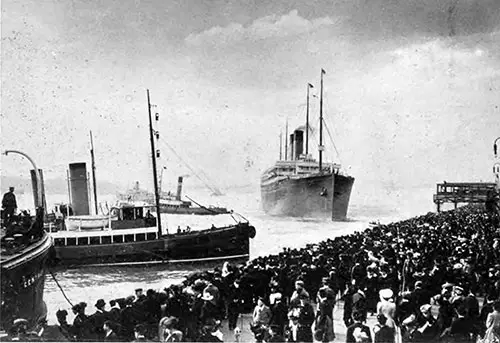The RMS Adriatic Makes Its First and Last Trip from Liverpool.