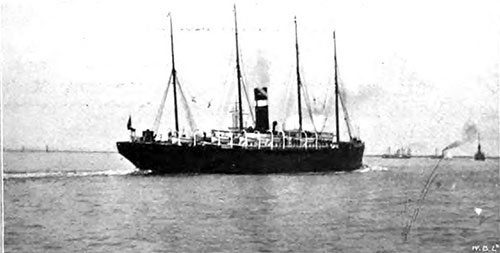 The RMS Parisian Spotted off Gravesend circa 1907.