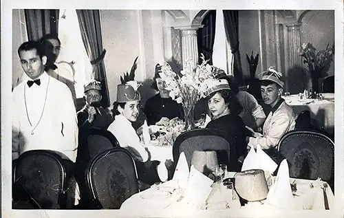 Another Group of Passengers in the Dining Room on the SS President Harding circa 1938.