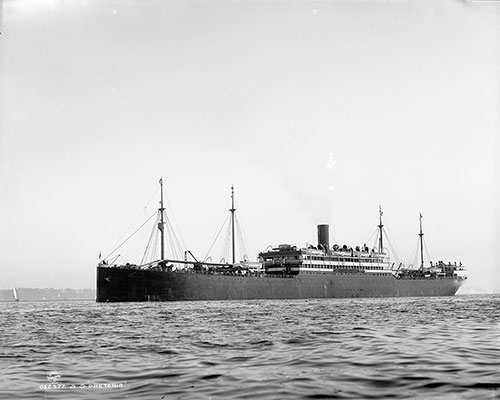 The SS Pretorian 1898 of the Allan Line