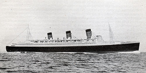 The RMS Queen Mary of the Cunard Line