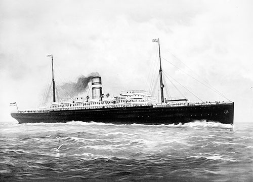The SS Potsdam of the Holland-America Line