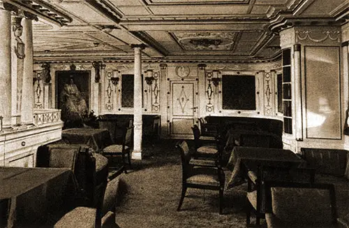 First Class Library on the SS Kronprinzessin Cecilie.