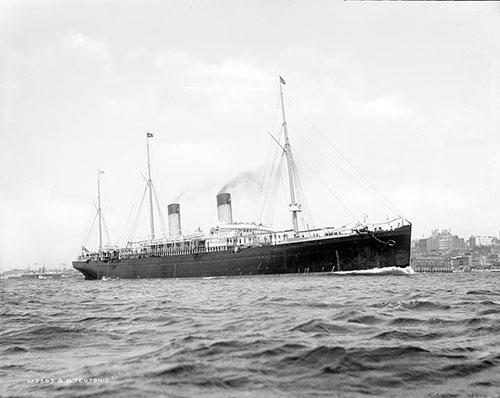 The RMS Teutonic of the White Star Line, c1890.