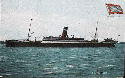 S.S. Victorian of the Allan Line - 1905