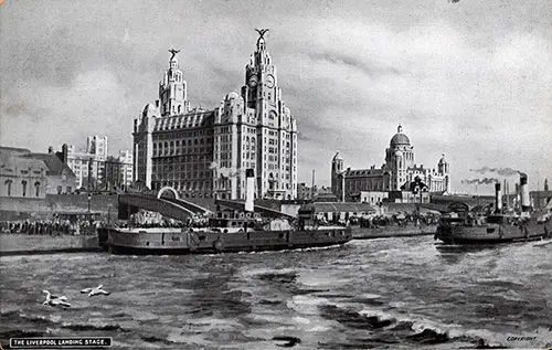 The Liverpool Landing Stage in Cloudy Weather