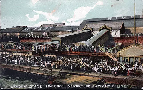 How Do You Do? At the Landing Stage After Departure of Atlantic Liner