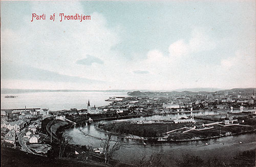 Port of Trondhjem circa 1906.
