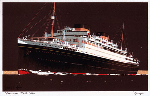 MV Georgic of the Cunard White Star Line, 1937.