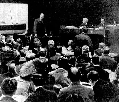 Cosmo Duff-Gordon at Titanic Inquiry Hearings - 1912