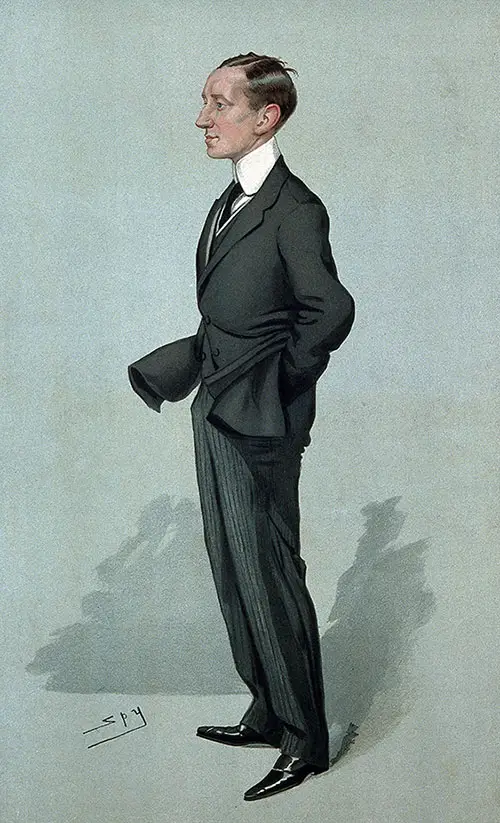Marconi Caricatured by Leslie Ward for Vanity Fair, 1905.