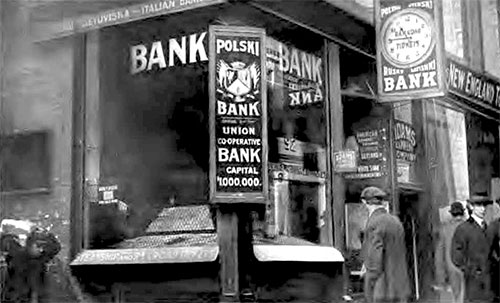 olish Immigrant Bank in Boston circa 1910.