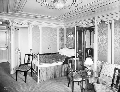 FIrst Class Stateroom B-58 on the Titanic.