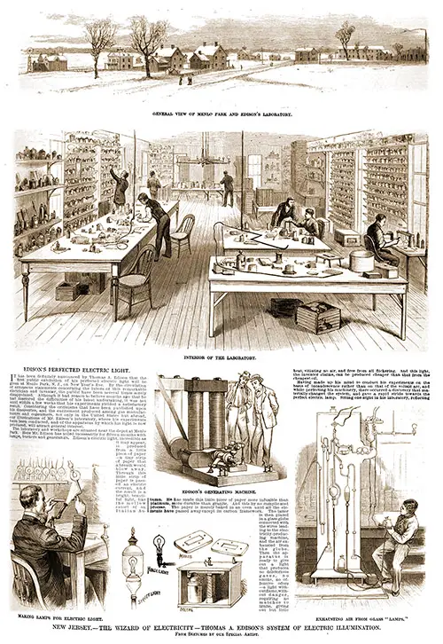 Thomas A. Edison's System of Electric Illumination.