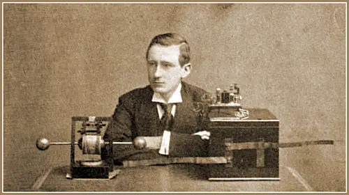 Guglielmo Marconi and His Wireless Apparatus, 1897.